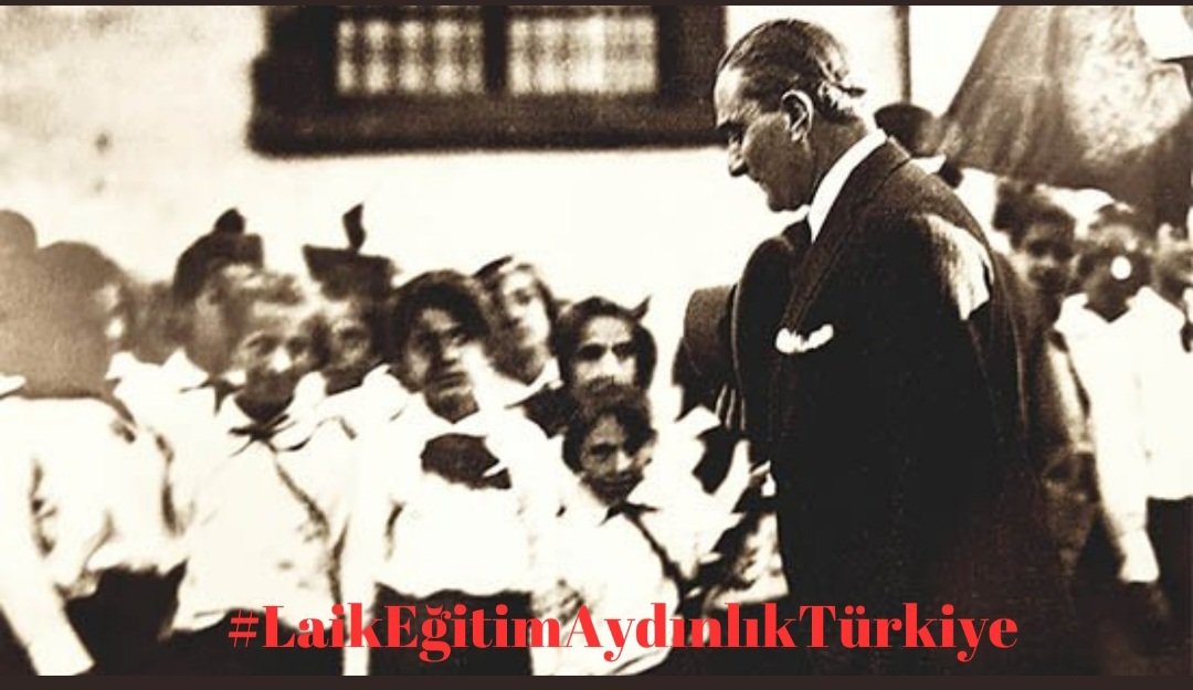 Okul genç dimağlara, insanlığa hürmeti, millet ve memlekete muhabbeti, şeref-i istiklâli öğretir. Mustafa Kemal Atatürk 🇹🇷 #LaikEğitimAydınlıkTürkiye🇹🇷