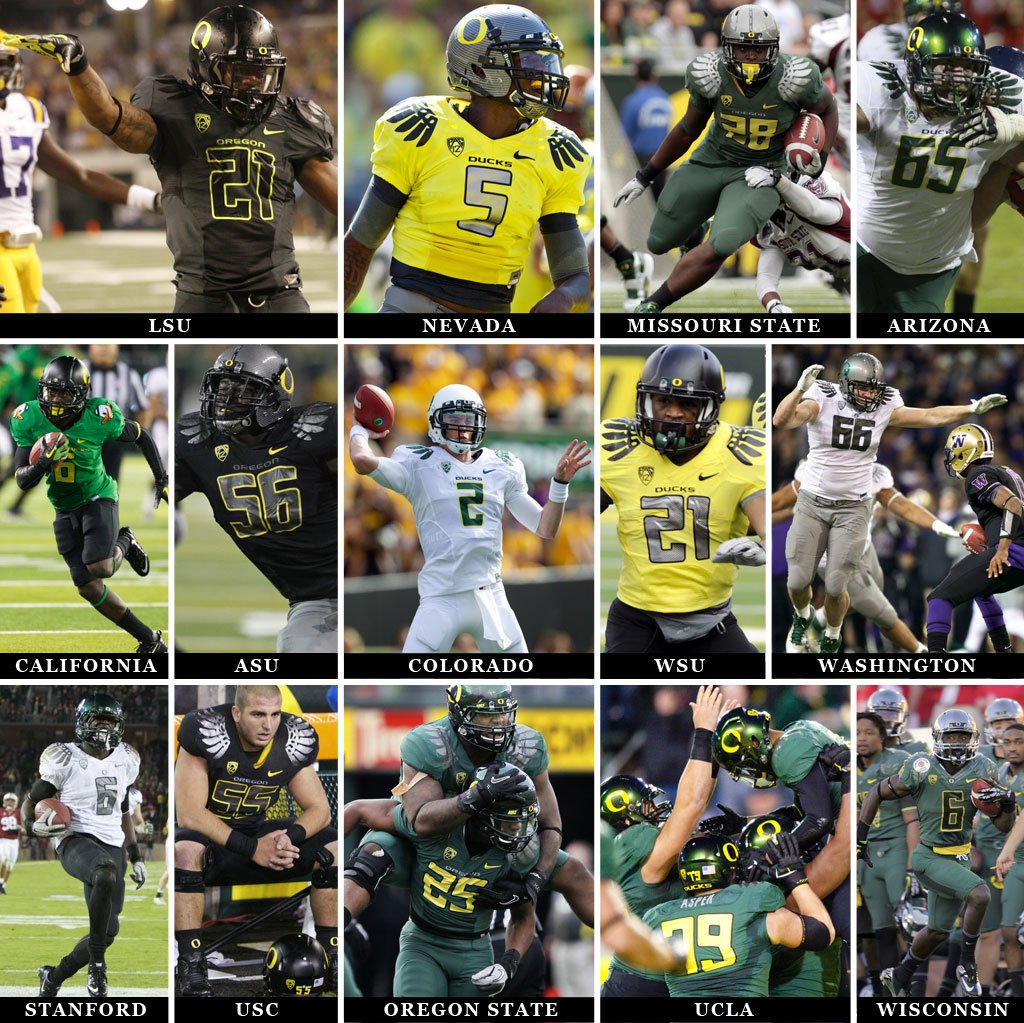 The most underrated season of Oregon's uniforms was in 2011. #GoDucks