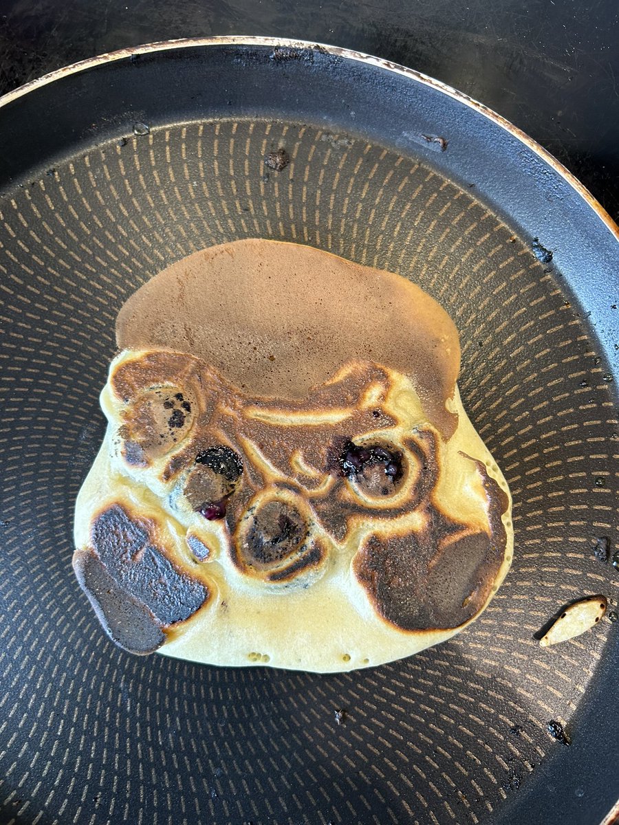 On dirait pas mon pancake c’est une tête de chihuahua qui sourit ??
