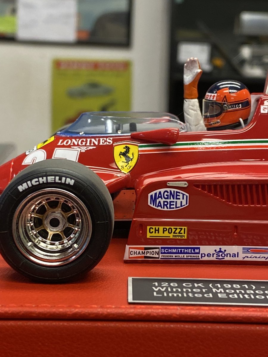 Ferrari 126 CK 1981 Gilles Villeneuve Winner Monaco GP Replicas Scala 1:18 #tinycars #gpreplicas #ferrari #ferrarif1 #scala118 #modellismo #gillesvilleneuve #scalemodels #collection /2