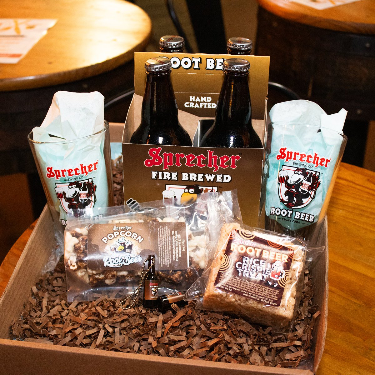 🍻💐 Surprise Mom with Sprecher gifts this year! Choose from personalized Root Beer bottles, koozies, candles, apparel, and even pre-made gift packs. Cheers to mom! Shop now: sprecherbrewery.com/collections/me…