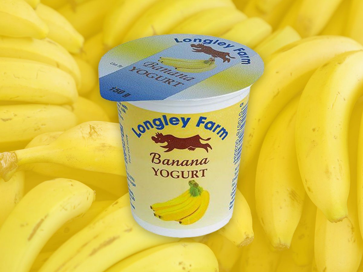 One of the few flavours with no bits, banana puree is gently folded into our creamy #yogurt to make a delicious dessert that's popular with children and grown ups alike. 🍌 #HumpDay #WellnessWednesday #WackyWednesday #MilkmanService #DailyDelivery #LocalProduce