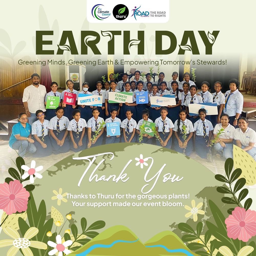 road2rights's tweet image. Earth Day Initiative at Sapugaskanda Vishaka Balika Vidyalaya was a beacon of environmental stewardship! Partnering with "Thuru," we planted seeds of awareness on climate action. Empowered by knowledge, we're sowing the seeds for a sustainable future! 🌏
#EarthDay2024