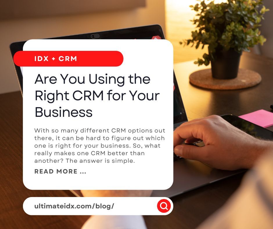 If you want to determine if your #RealEstateCRM is really the right solution for your business, ask yourself the following.
Read More: buff.ly/46Cvm53

#realestatemarketing #realestateagent #realestatewebsites #idx #plugins #realtortips