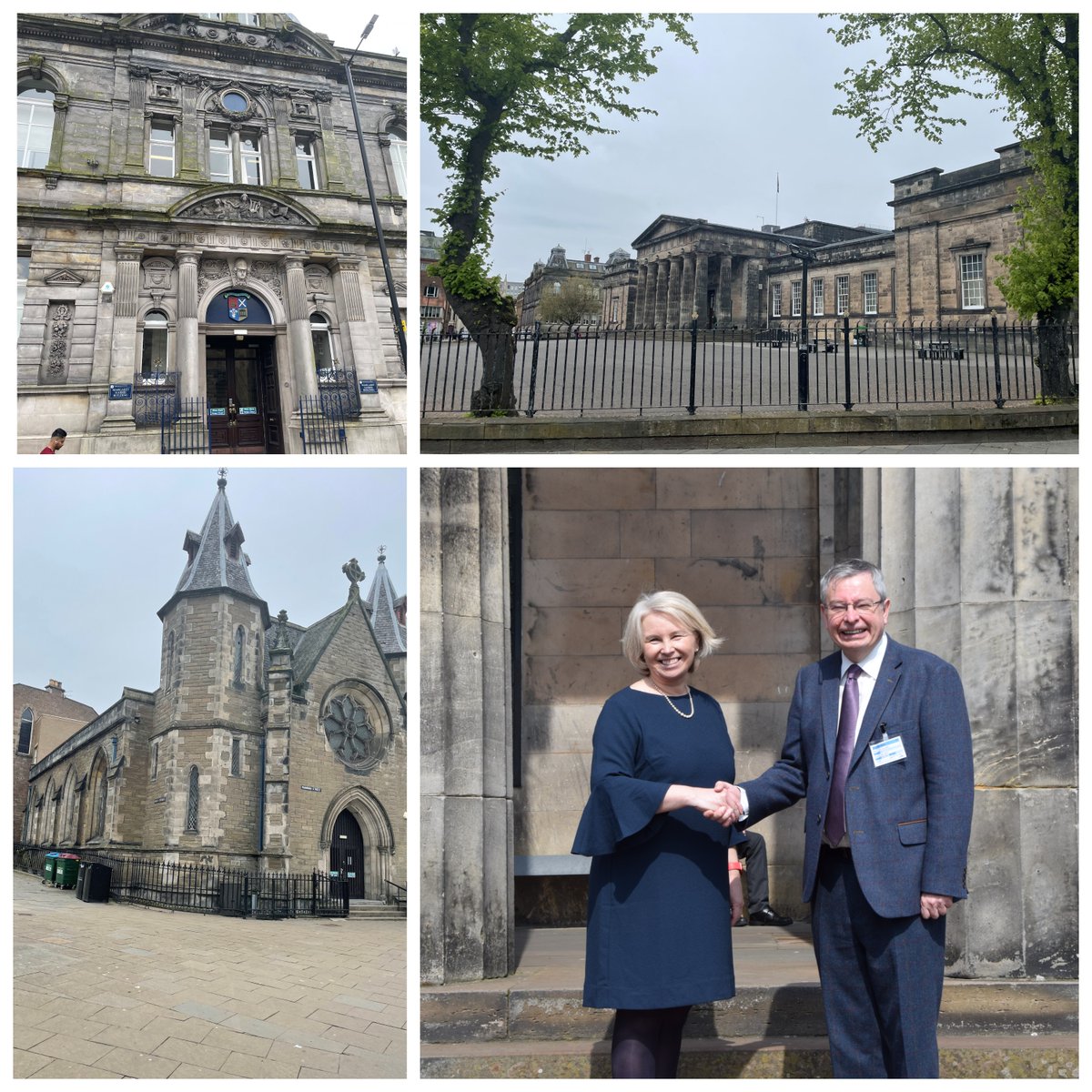 Sunshine blessed @HMC_Org General Secretary’s visit to High School of Dundee @HSofDundee to celebrate 50 years of HMC membership. Lise Hudson the Rector was remarkably generous with her time & Dr Hyde was grateful to meet so many staff, including the inspirational Head of History