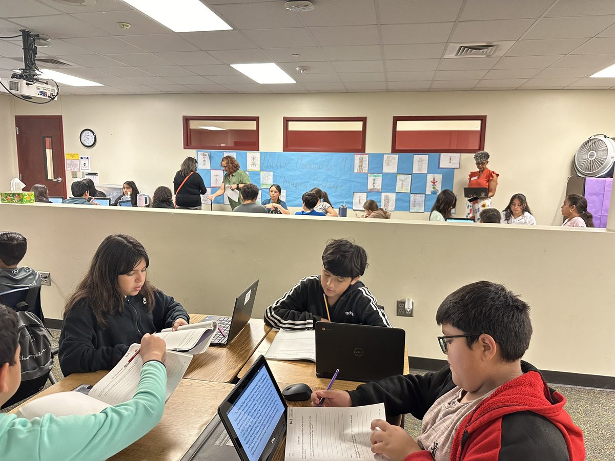 Our <a href="/Amplify/">Amplify</a> Coaches are viewing great literacy application in <a href="/AndersonGators/">Anderson Elementary</a> classrooms this morning. Students are engaged in high level discourse, citing textual evidence to support their position and creating thought provoking products. #SoaringtoSuccess