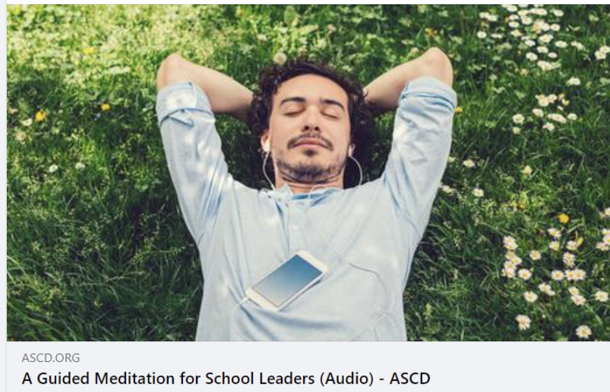 #MentalHealthAwarenessMonth 🌟
Here’s a quick guided meditation for school leaders to start their day with more calm and compassion: bit.ly/3aP
#education  #selfcare  #Sel #schools   #EdLeaders  #mindfulness  #Meditation #MentalHealth