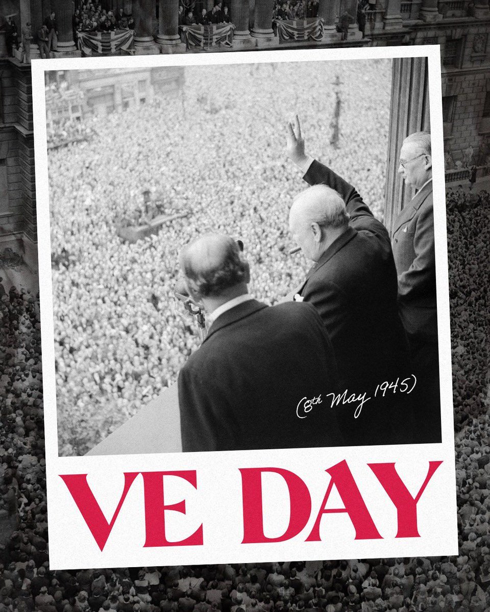 Today on #VEDay we remember the great courage and sacrifice of our Armed Forces, who fought to keep us free. @BritishArmy @RoyalAirForce @RoyalNavy @RoyalMarines
