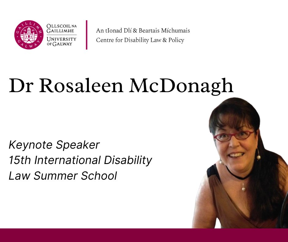 We are delighted to announce that Dr Rosaleen McDonagh @paveebeoir will be the keynote speaker at #15thDSS. Rosaleen is disabled Traveller woman, author, playwright, Commissioner @IHREC & member of Aosdána. Draft programme and more info: cdlp.clr.events/event/135530