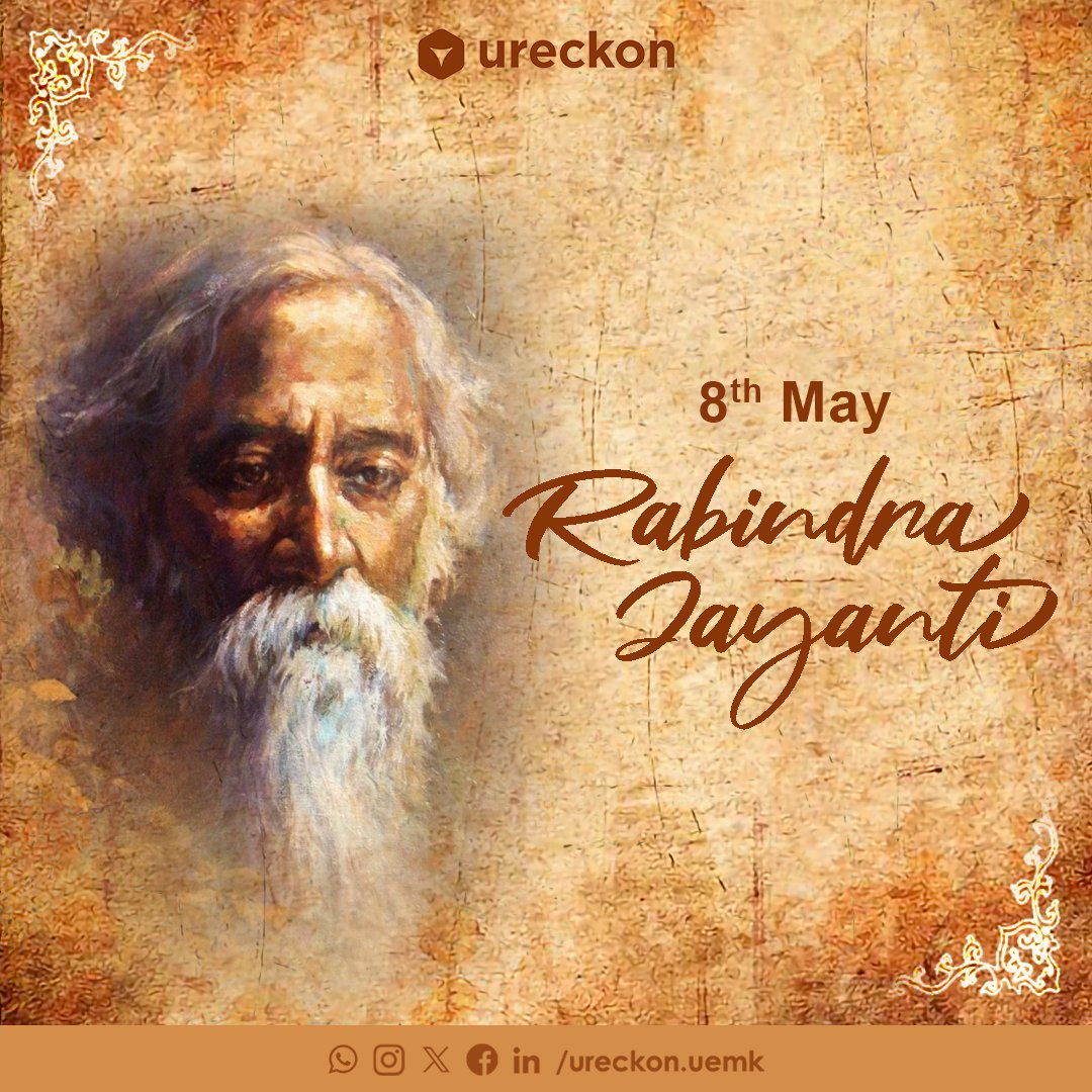 Rabindra Jayanti, commemorating Rabindranath Tagore's birth, is a significant event in Bengali culture, honoring his literary and musical brilliance and his vision of blending tradition with Modernity Designed by - Mayukh Nath Written by - Rishin Das #RabindraJayanti #Tagore