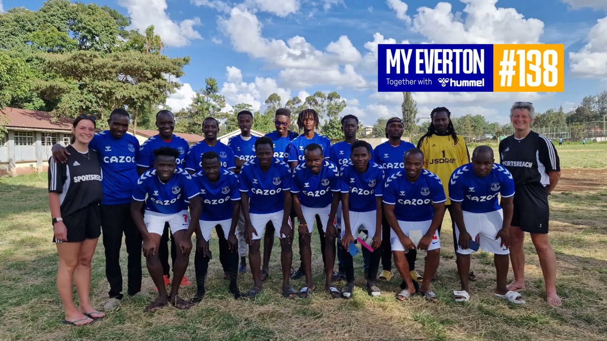 Look at this youth team in Malawi decked out in Everton x hummel (😍), all thanks to the work of the club and the generous donations of fans 👏👏