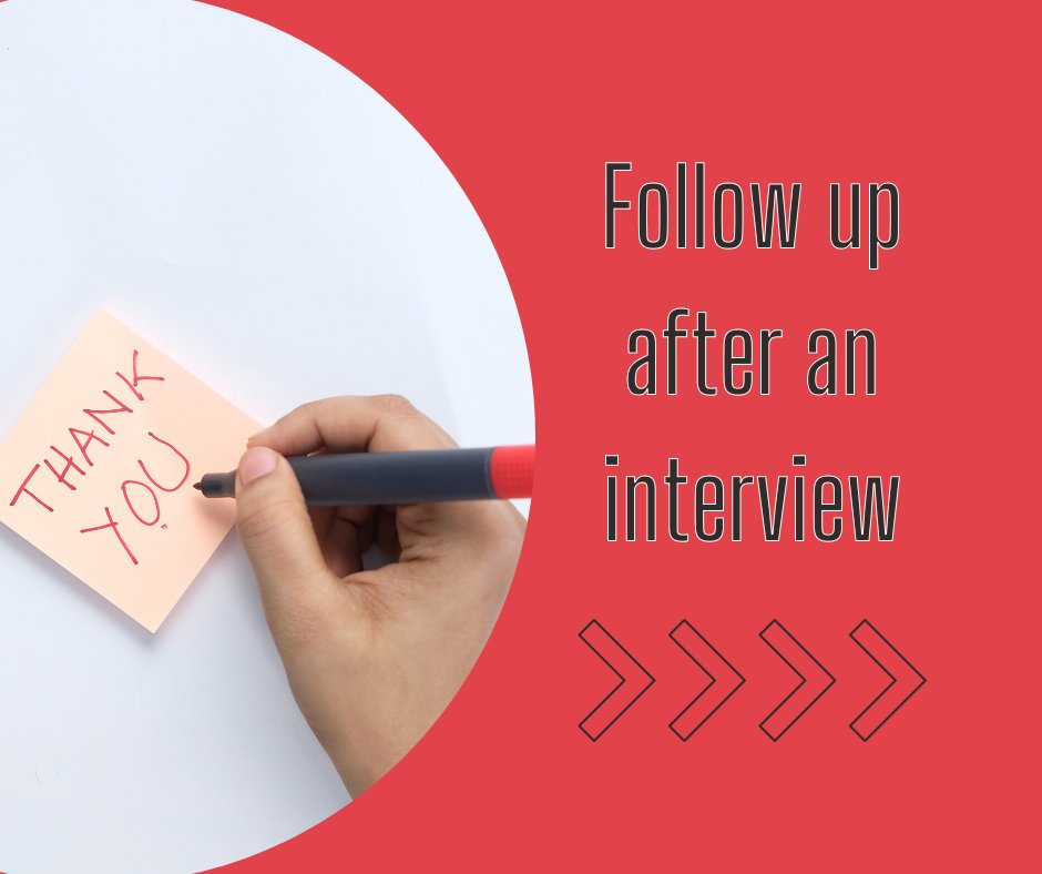 The follow up to the interview is just as important as the interview! For today's #TuesdayTip, we are sharing a collaborative article from LinkedIn on how to effectively follow up after an interview. linkedin.com/advice/3/heres… #interviewtips #interviewfollowup