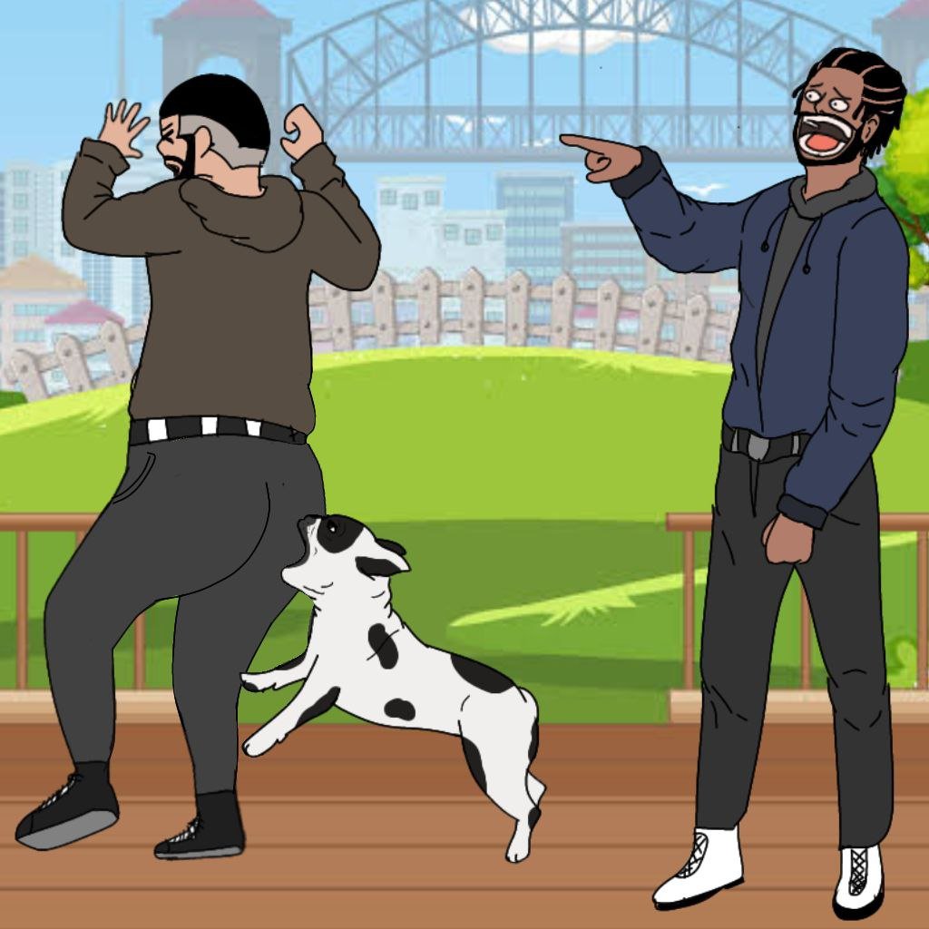 KendogLamar's tweet photo. @Drake 's fat ass is getting roasted by $KENDOG. #BBLDRIZZY https://t.co/5UFwwHtHwp