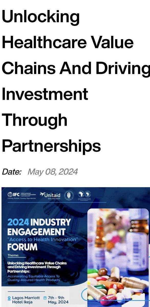 Nailantei Kenga (@missnailantei) on Twitter photo <a href="/DrMenghis/">Menghis Bairu, M.D</a> will be attending the upcoming industry's Engagement Forum themed"Unlocking Healthcare Value chains and driving Investment through Partnership" in
Lagos, Nigeria May 7 to 9,2024
If you will be there & you would like to learn abt <a href="/BioUsawa/">Bio Usawa lnc</a> msg
biousawa.com/news-details/1… <a href="/DrMenghis/">Menghis Bairu, M.D</a> will be attending the upcoming industry's Engagement Forum themed"Unlocking Healthcare Value chains and driving Investment through Partnership" in
Lagos, Nigeria May 7 to 9,2024
If you will be there & you would like to learn abt <a href="/BioUsawa/">Bio Usawa lnc</a> msg
biousawa.com/news-details/1…