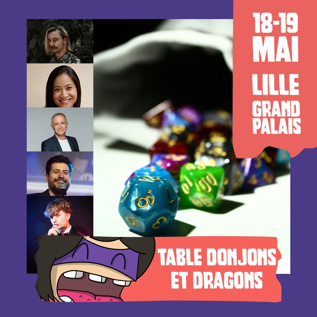 [ANIMATION] Cette année aux Geek Days de Lille, nous célébrons un anniversaire : les 50 ans du jeu de rôle avec 2 tables de jeu de rôle : ✅ Samedi 18 mai : univers Star Wars ✅ Dimanche 19 mai : univers fantastique Donjons et Dragons #geekdayslille