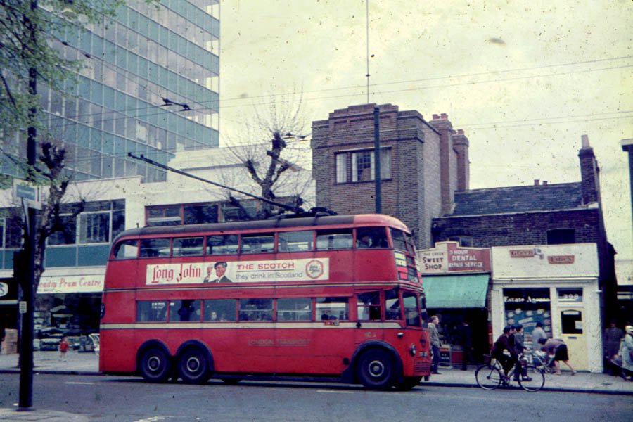#OTD Trolleybuses last ran in London on May 8, 1962, when the final passenger journey on trolley route 604 was so busy, people were hanging from the windows, crowding the trolleybus on all sides and at times caused it to lean nervously to one side!