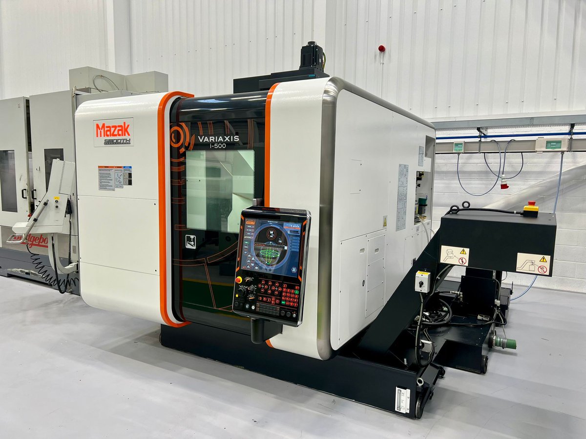 GMMachineryLtd's tweet image. 🔥 AVAILABLE EX STOCK 🔥

MAZAK Variaxis i500 5 Axis Vertical Machining Centre. Mazatrol Smooth X Control. Year 2016

buff.ly/4bq9cG3

📧 info@gmmachinery.com
📞 0161 633 8880

#mazak #usedmazak #smoothcontrol #usedmachine #milling #turning #cnc #ukmfg #engineering