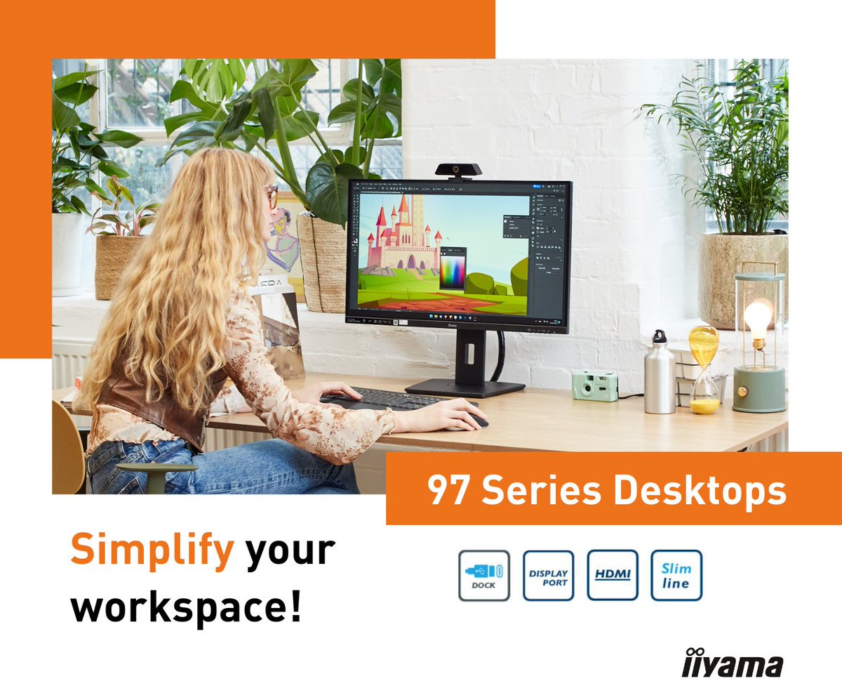 Elevate your productivity with the all-new 97 Series #desktop monitors by #iiyama! Simplify your setup while maximizing efficiency with features like #USBCdock connectors, DisplayPort output, and Additional USB ports.

Click here to know more: lnkd.in/e5iiiitx