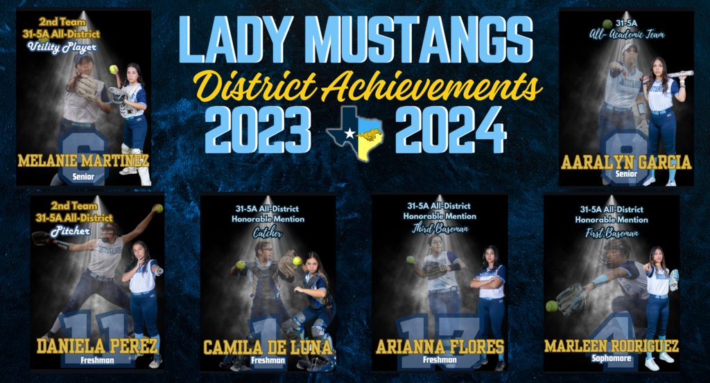 💙🥎⭐Lady Mustang Softball ⭐🥎💛 🎉🏆Congratulations to our Lady Mustangs on these honorable recognitions. Your hard work, dedication, and teamwork have truly paid off. Way to go Lady Mustangs! #1PRIDE #whynotus #mcallenisd