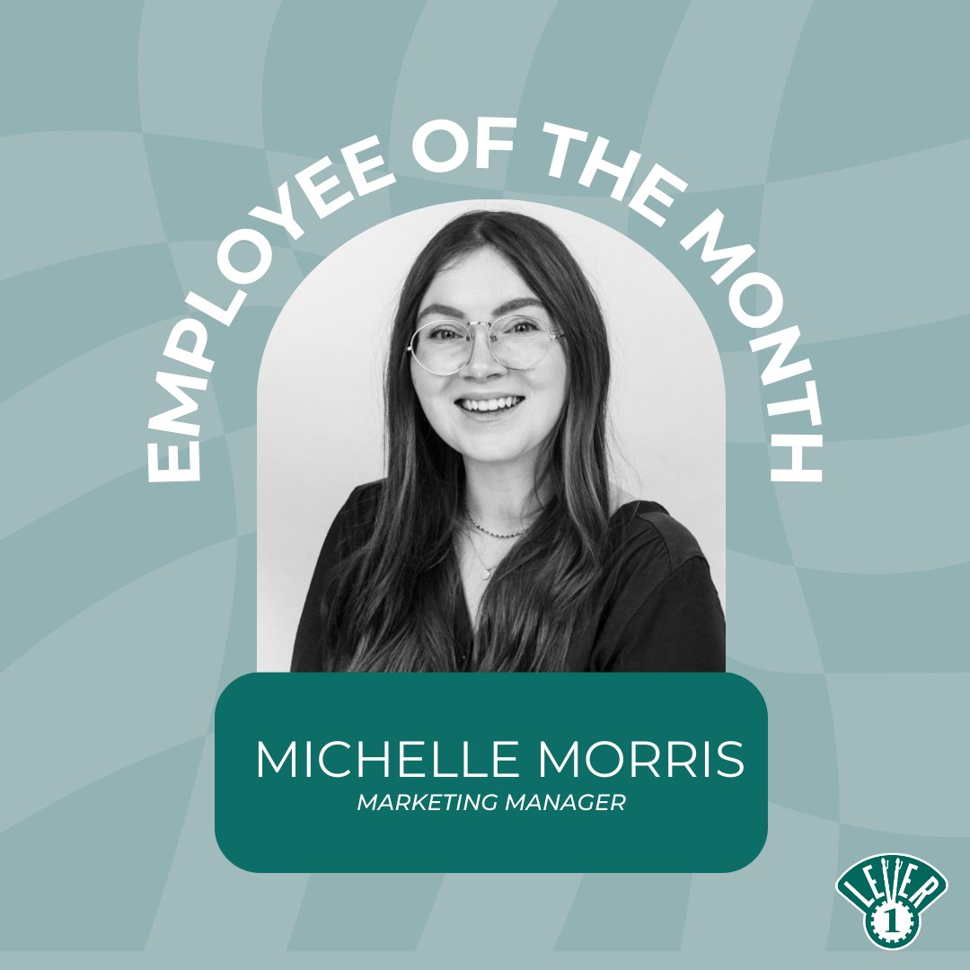 A standing ovation for Michelle, our May Employee of the Month! She has been an incredible asset to many of us at Lever1 and her way with words is something to behold. Congratulations! 👏

#Lever1 #EmployeeoftheMonth #EmployeeRecognition