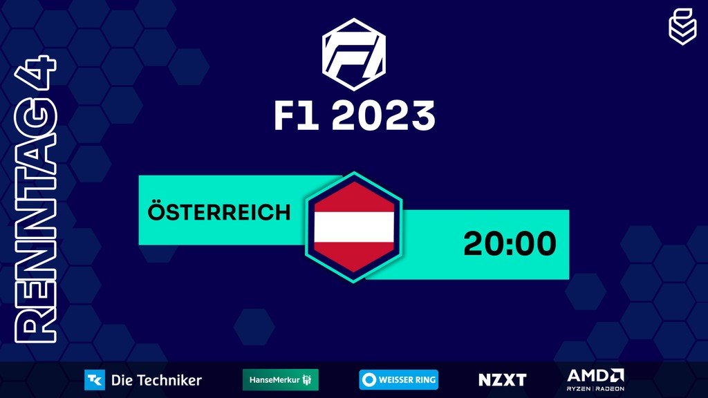 Um 20:00 Uhr geht es heute in #F12023 nach Österreich 🏎️ twitch.tv/uniliga