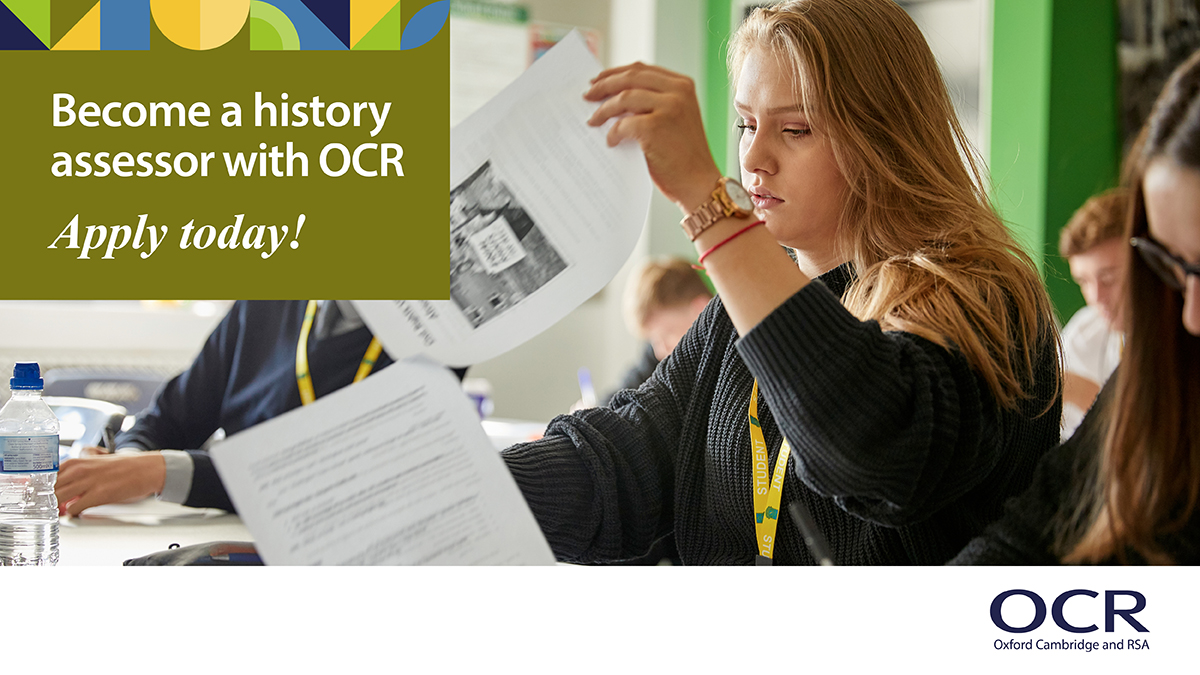 We have vacancies for examiners for our #GCSEHistory qualifications. 

A great chance to develop your career, and we'll provide full training and support. 

More info: ow.ly/UcAF50RnX7r

#TeacherCPD