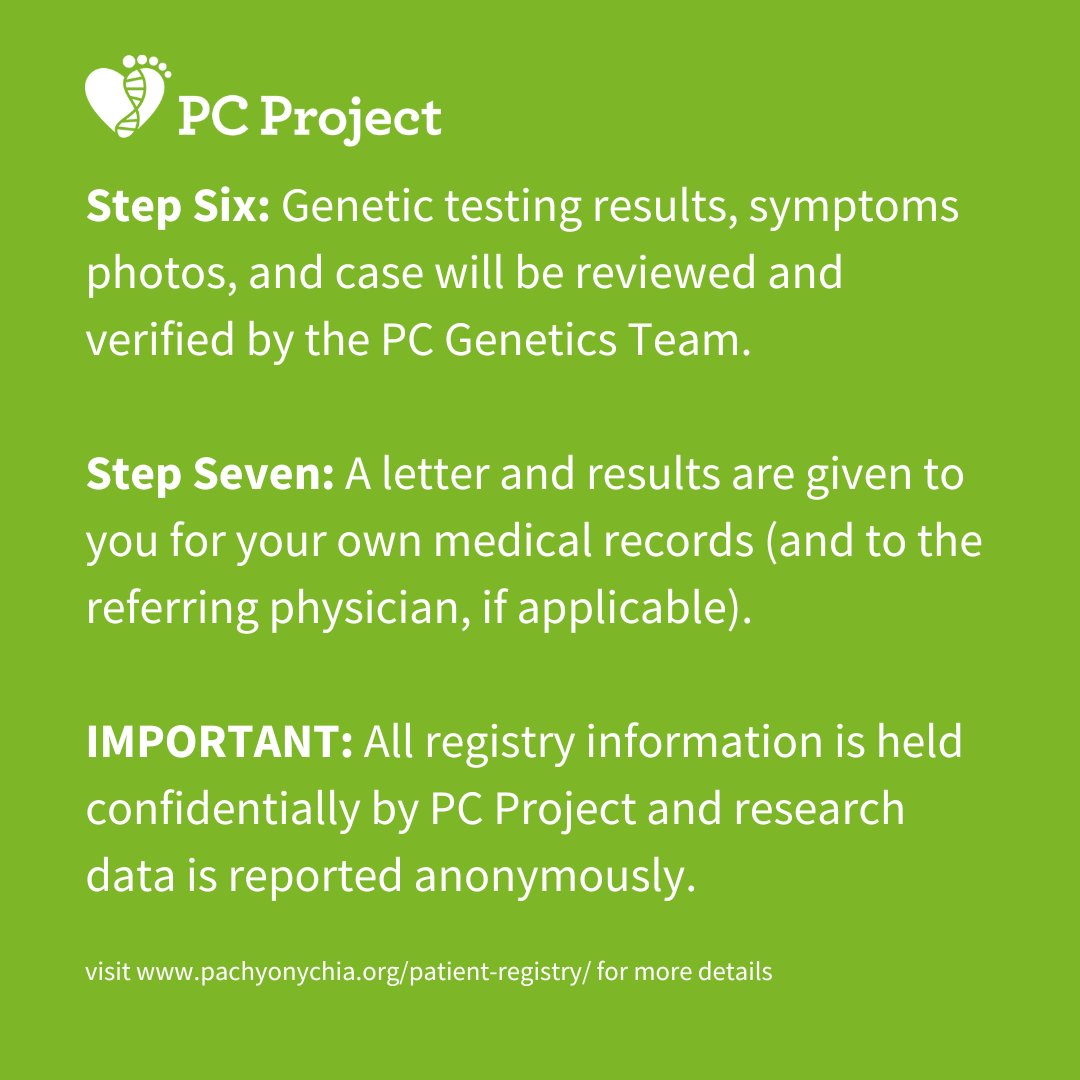 What are the steps to join the PC patient registry?

Learn more and join (or refer your patients with painful PPK) to the International Pachyonychia Congenita Research Registry:pachyonychia.org/patient-regist…

#Pachyonychia #RareDisease #StopPCPain