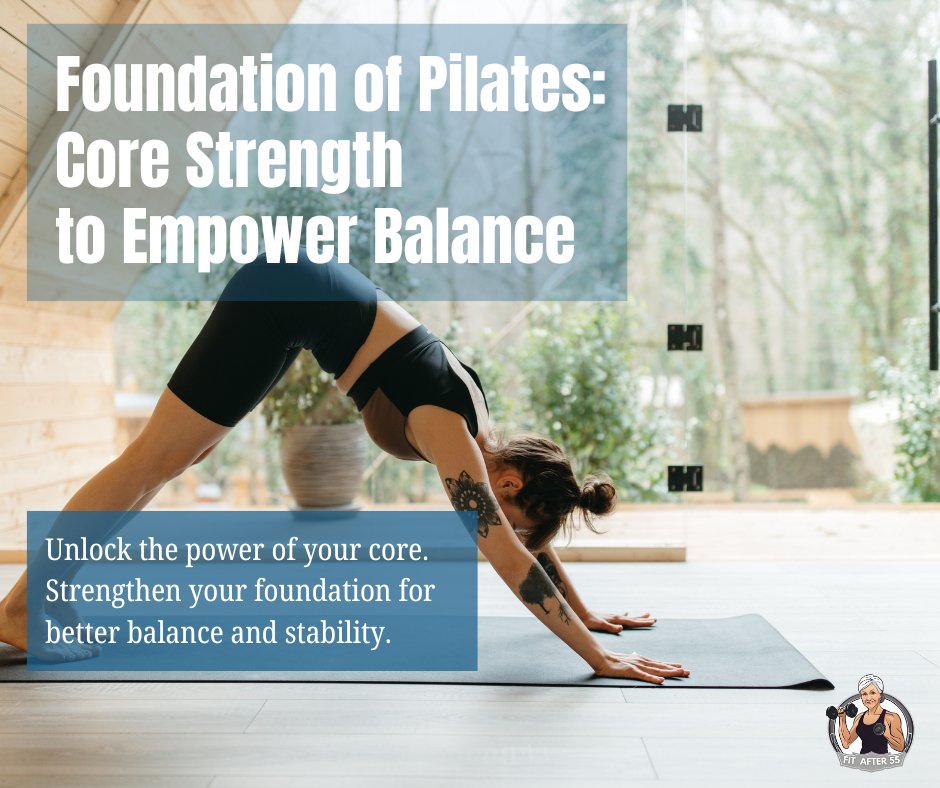 Empower your balance from the core up! 💪✨ Discover Pilates, unlock inner strength, and build a stable core for your journey. More info: tinyurl.com/25qb3lwm #CoreStrength #BalanceEmpowerment #PilatesFoundation