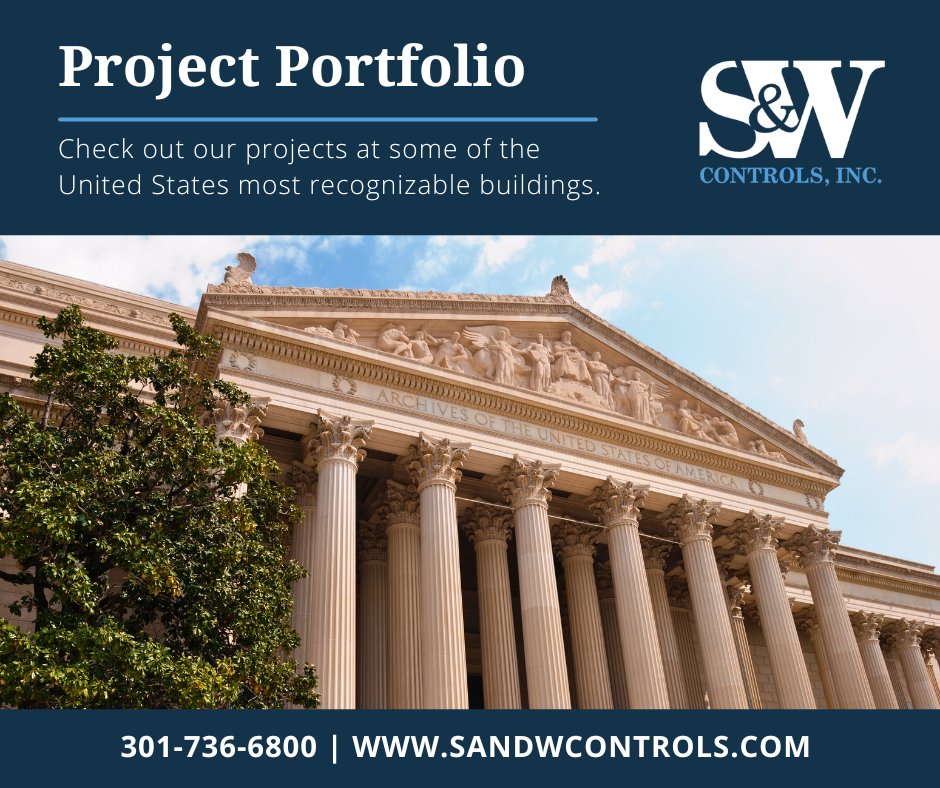 The #S&WControls team has successfully completed projects at some of the United States' most recognizable buildings.🏛️

We monitor #EnergyManagement systems to ensure reliability, cost efficiency, and #SustainablePractices. View our project portfolio. > > ow.ly/8jQR50RsTL5