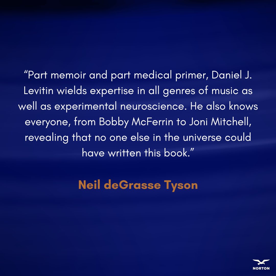 My new book "I Heard There Was A Secret Chord" is available on pre-order now. A follow-up to #ThisIsYourBrainOnMusic, it spotlights the scientific evidence for music therapy.

US:
wwnorton.com/books/i-heard-…
Canada:
penguinrandomhouse.ca/books/714718/i…

#newbookalert #musictherapy #wellness