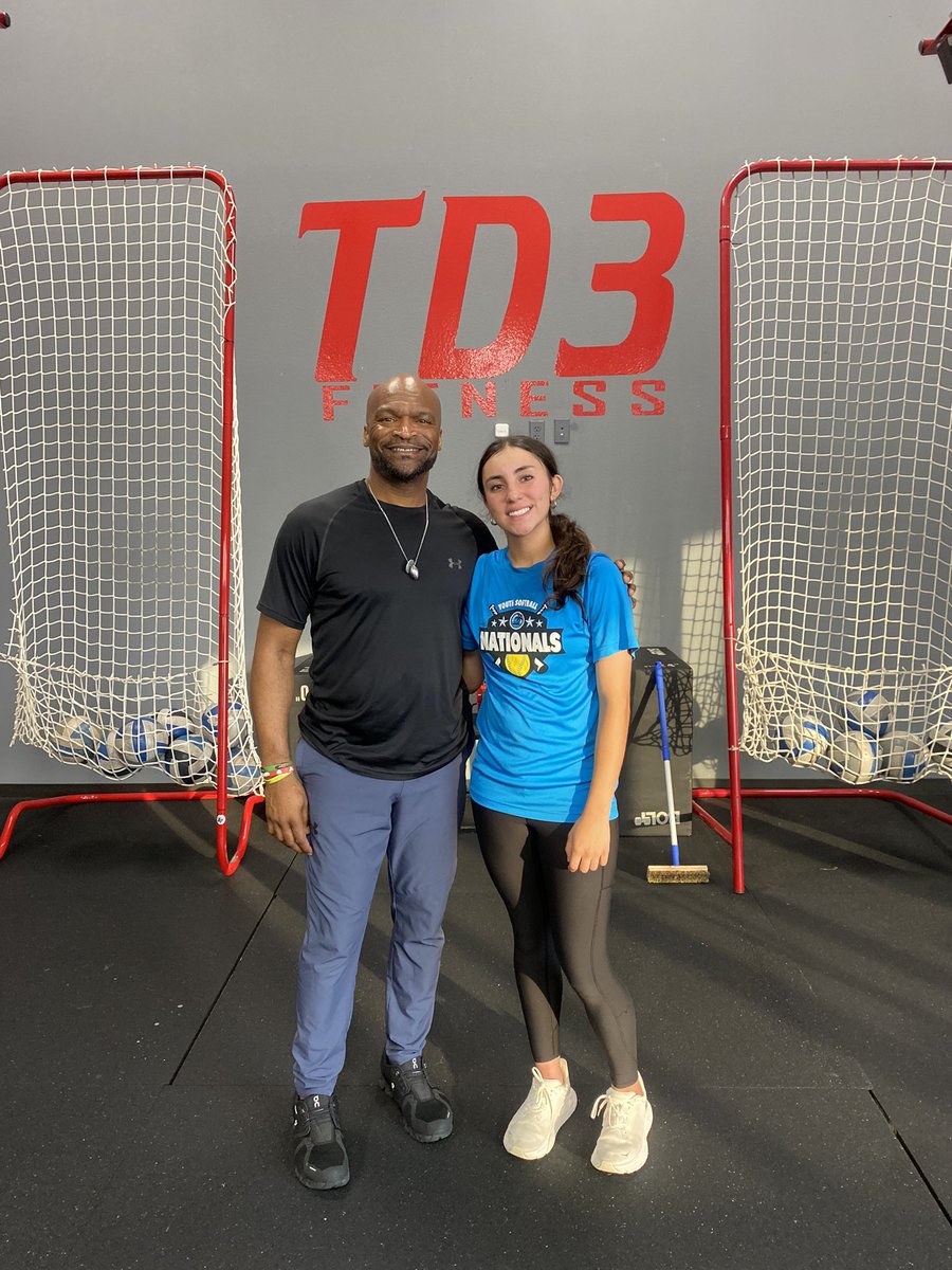 Excited to get to work with @TD3FITNESS and become a better athlete and version of myself everyday, as well as improving in every aspect I can!! Had a great first day working on agility and reaction time! #work #gettingbetter #grinddontstop #improvement