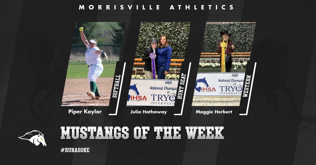 Kaylor, Hathaway, Herbert named Mustangs of the Week #RunAsOne Read more at morrisvillemustangs.com