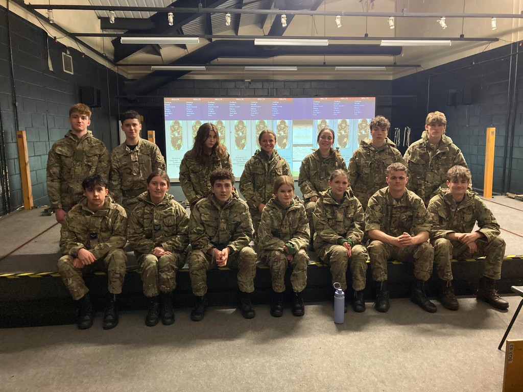 Ten CCF cadets, and four NCOs from the RAF and Army sections spent last Thursday afternoon honing their marksmanship at RAF Honington. Read the story here: shorturl.at/cINSW