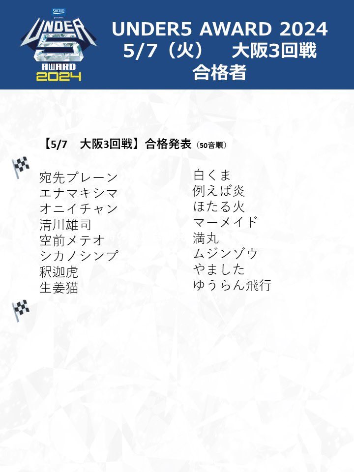 「天才ピアニストのスーパーライブ（確定）」ありがとうございました！
出演できて嬉しかったです！
そして、UNDER5 準決勝進出できました！
進出できて嬉しかっです！