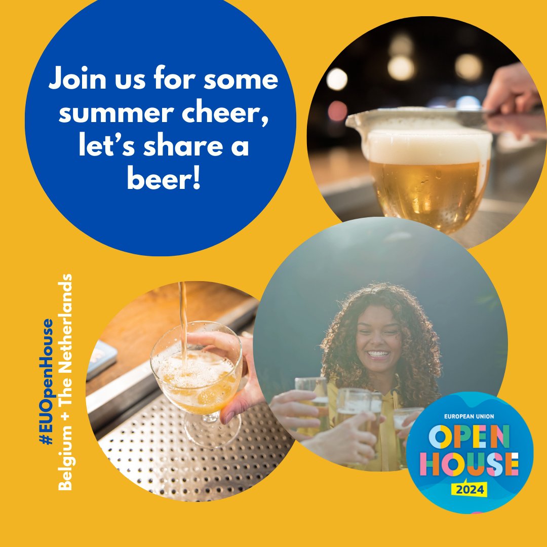Do you prefer Dutch or Belgian beer? Not sure which one to pick? Then don’t. We’ll have both on Saturday. Join us at the #EUOpenHouse for a free special tasting! Shout out to our partners, @Heineken_US, for the alcohol-free beer. @BelgiumintheUSA @EUintheUS