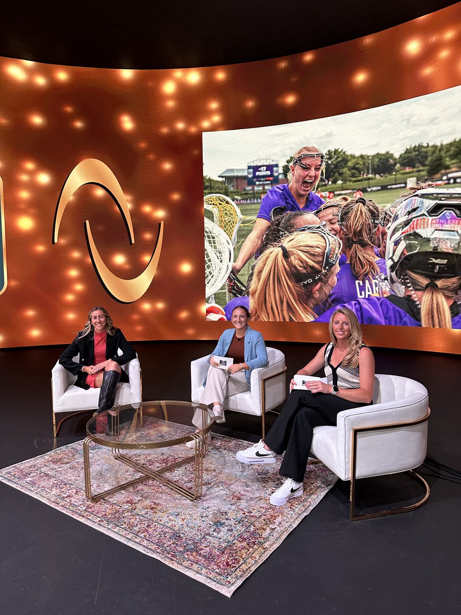 Sneak peak at the set 👀

tune in at 7pm ET to watch <a href="/allymastroianni/">Ally Mastroianni</a>, <a href="/kylieohlmiller/">Kylie Ohlmiller Rees</a> and <a href="/LizzieColson/">Lizzie Colson™</a> host the 2024 #AUProLax College Draft 👏

📺 youtube.com/live/pHNwPDK0_…