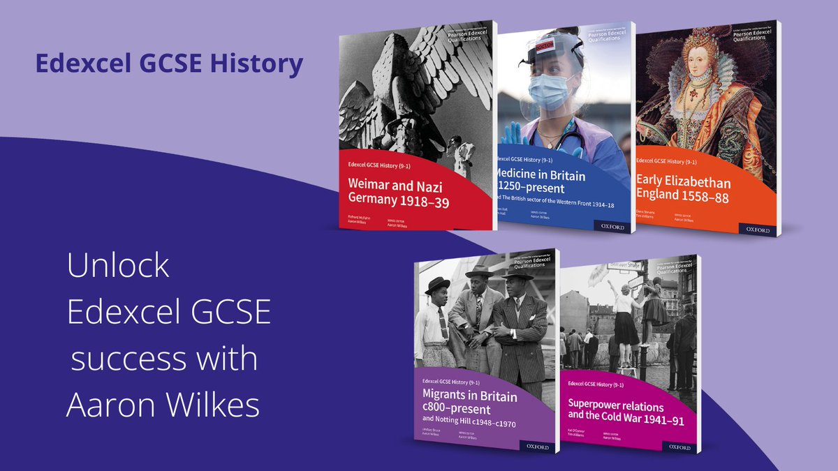Attending #HAConf24? Come and say hi to our friendly team on stands 19-21 and take a look at some of the books from our popular Edexcel #GCSEHistory series by @WilkesHistory. Plus, get a special event discount if you place an order! 👀📚 #HistoryTeacher