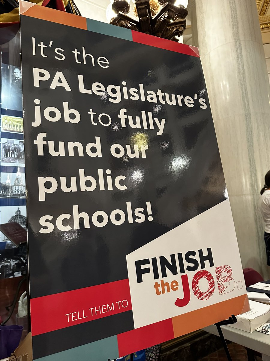 Say it louder! PA needs to fully fund public schools to meet Constitutional compliance. That includes $250 million in 2024 for Basic Education Funding and Special Education funding for all 500 school districts. #FinishTheJob #FundPublicEducation