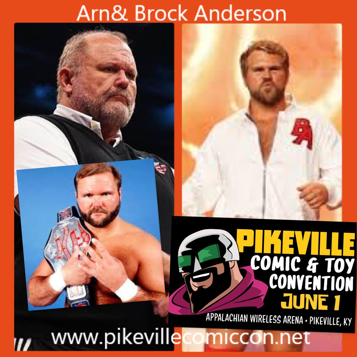 June is almost here and I'm kicking off the month with @BrockAndersonnn at the Pikeville Comic & Toy Convention! See you in #Kentucky on June 1st to take pictures, sign autographs, and spend some quality time with our great fans. PikevilleComicCon.net
