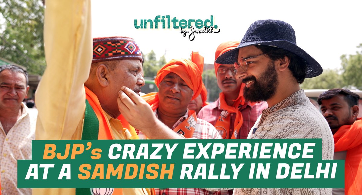 Presenting to you a vox pop 10x crazier than what the video title suggests. With chaos, humour and political cacophony at the heart of it, we landed at a BJP Rally in Delhi amidst the ongoing Lok Sabha Elections. Watch the video here: youtube.com/watch?v=DFg_gf…
