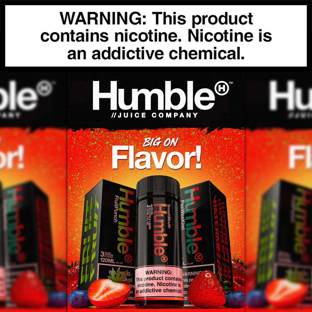 BIG ON FLAVOR! SmashMouth, Fruit Punch & More From Humble... Shop Today!
.
.
.
#MidwestGoods #MWGS #Eliquid #Vapelife #vapstagram #vapesociety #vaping #wholesalevapejuice #humbleeliquid