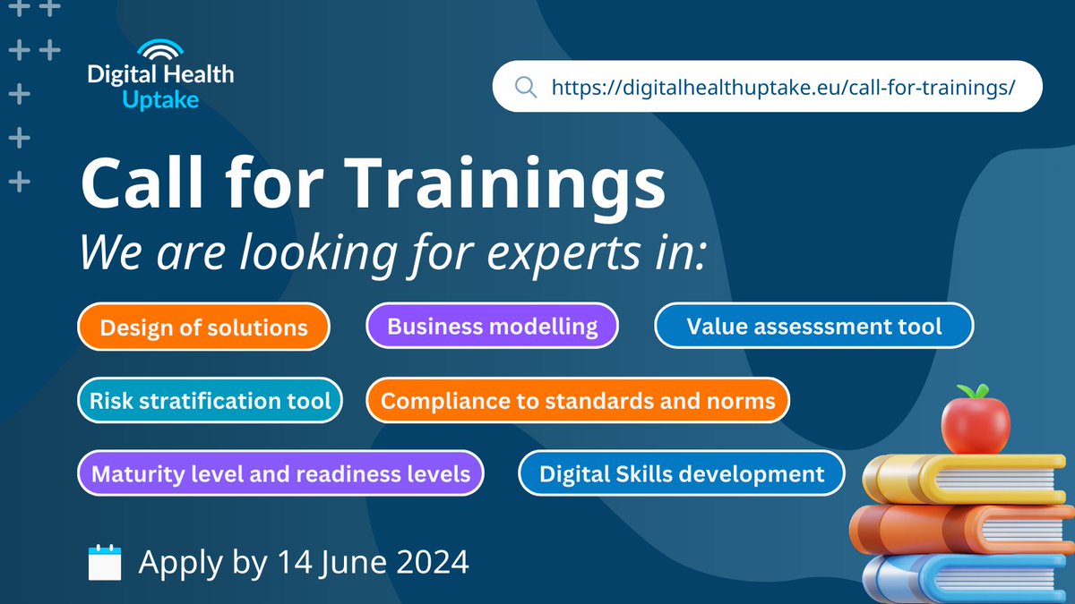🌟 Apply for the @DHUptake Call for training and technical assistance! This initiative funds training and technical assistance to help users implement and scale up #digitalhealth tools and methods. 📆 Apply by 14 June 2024 💰 Grants up to €3,000 🔗 bit.ly/4aY8IXr