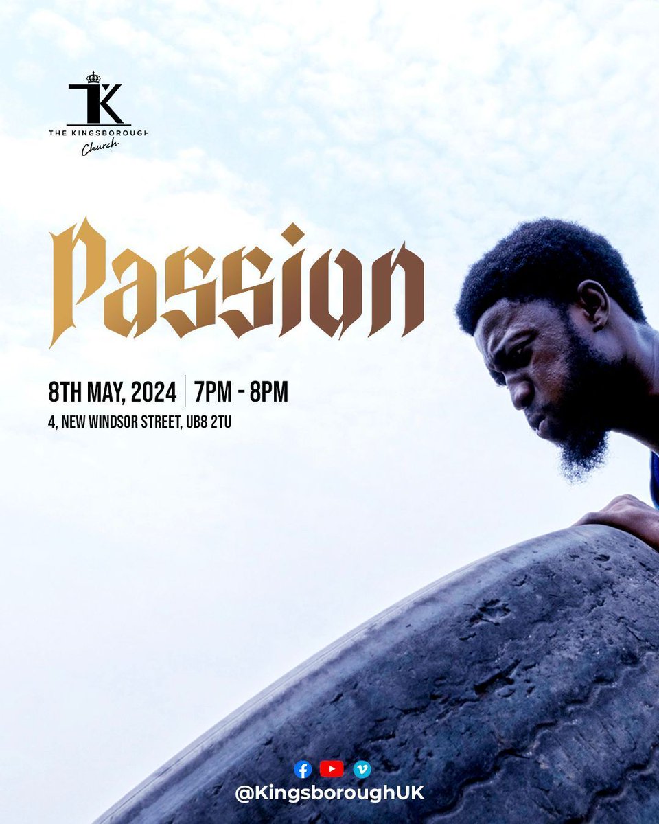 kingsboroughuk's tweet image. Revitalize your spirit midweek! Join us tomorrow as we carry forward the flame ignited by Sunday's message on Discovering & Sustaining passion. Let's reignite together! Live from 7pm via YouTube, Facebook & Vimeo