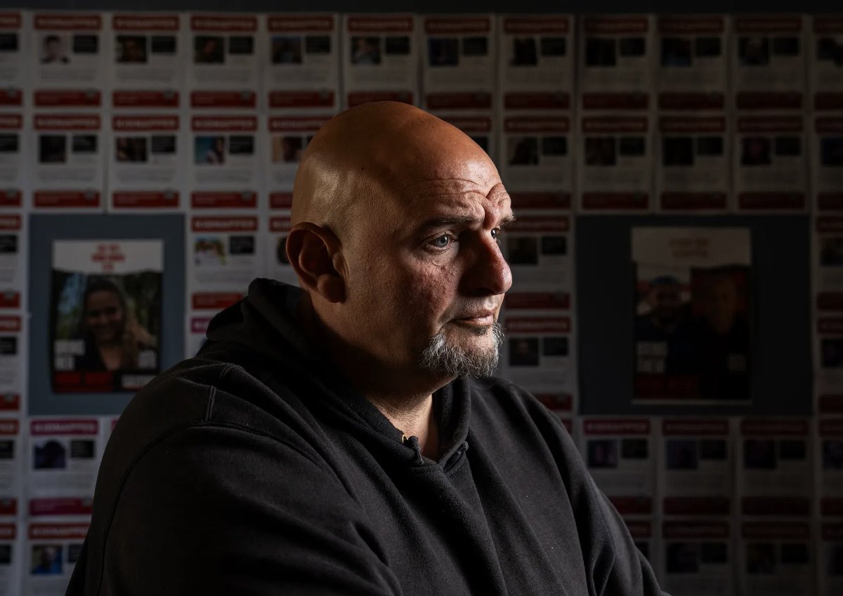 In the months since the Israel-Hamas war began, Sen. John Fetterman has become one of the Democratic Party's most outspoken supporters of Israel and an island apart from his peers. bit.ly/4b6ZubH 📸: Josh Morgan, USA TODAY