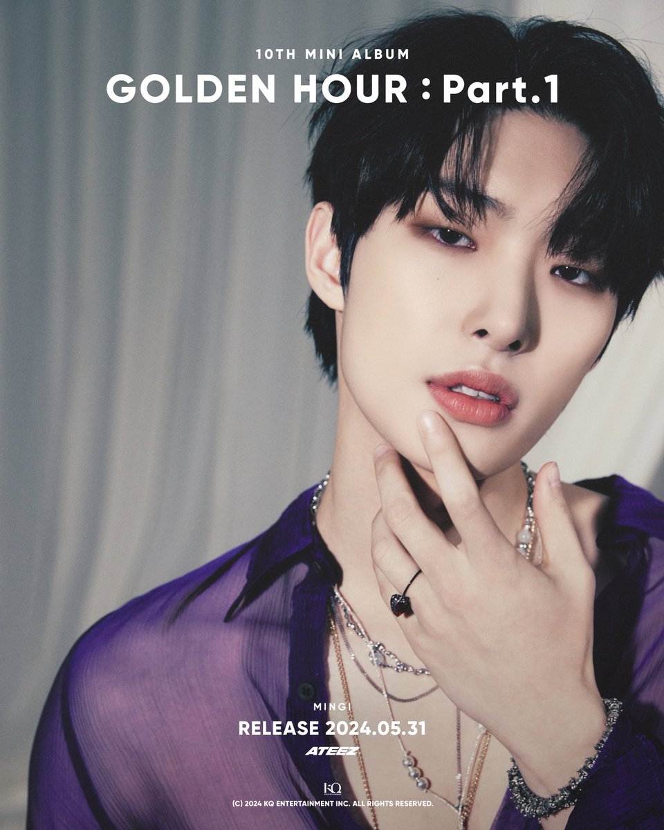 ATEEZofficial's tweet photo. [📷] ATEEZ(에이티즈) GOLDEN HOUR : Part.1 Concept Photo 3
⠀
#MINGI #민기
⠀
2024. 05. 31 RELEASE
⠀
#ATEEZ #에이티즈
#GOLDENHOUR #GOLDENHOUR_Part1 https://t.co/MIjJNvzI66