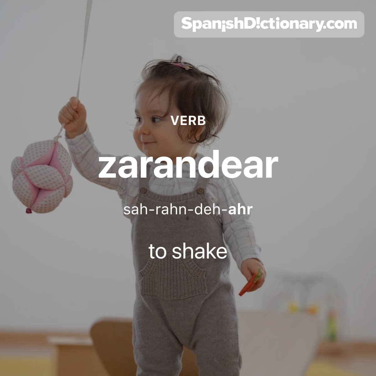 Today's #WordOfTheDay is 'zarandear.' 🖐🏻🧪 For example: ¡Deja de zarandear eso que lo vas a romper! - Stop shaking that or you're going to break it!
.
.
.
#EstudiaEspañol #StudySpanish #AprendeEspañol #LearnSpanish #Español #Spanish #LearningSpanish #PalabraDelDia #zarandear