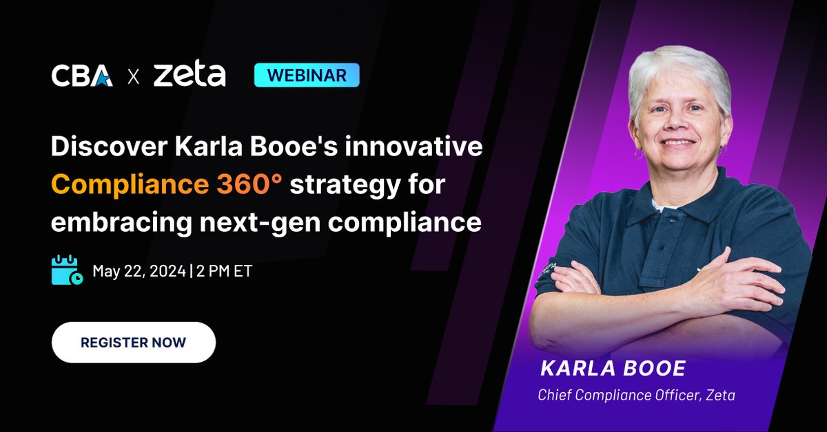 Unlock secrets to regulatory excellence with Karla Booe, a stalwart in compliance with over 3 decades of experience. Join her on May 22, 2024, at 2 PM ET as she unveils her groundbreaking Compliance 360° strategy in our exclusive webinar. Register now: hubs.ly/Q02wwc280