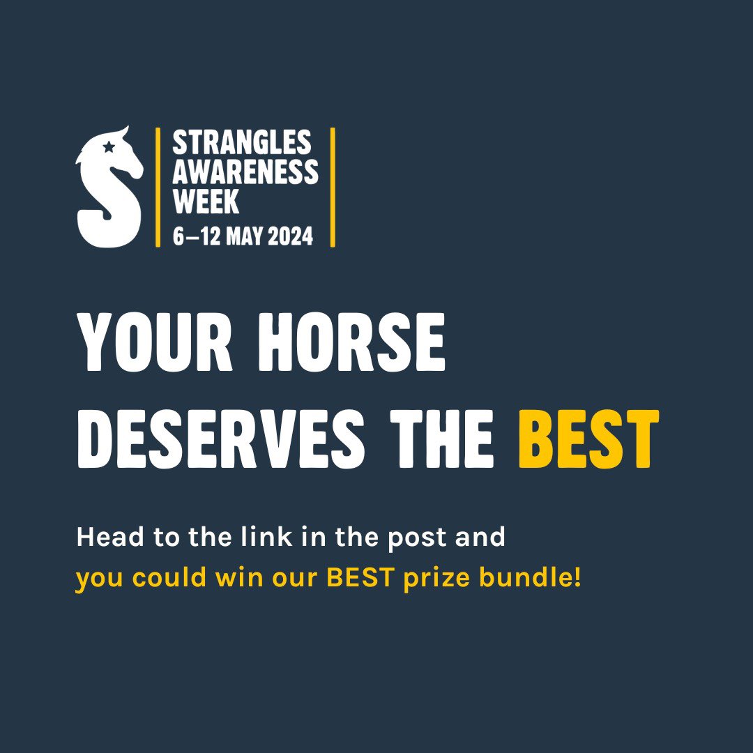 This year's Strangles Awareness Week wouldn't have been possible without the kindness of our generous brand supporters. They've contributed to a BEST prize bundle worth over £5,000! 🎉🐴🎉🐴 ✨ Enter now: redwings.org.uk/strangles/stra… ✨ #SAW2024 #StranglesAwarenessWeek