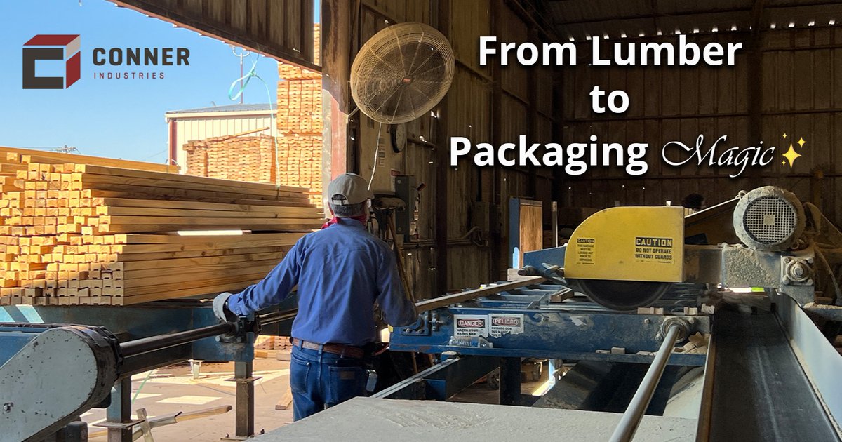 Building strength, delivering protection. The seamless transition from lumber to our industrial packaging mastery. Check out how Conner can work wonders for you: connerindustries.com/request-a-quot…

#IndustrialPackaging #PalletsMoveTheWorld #PackagingMagic #manufacturing