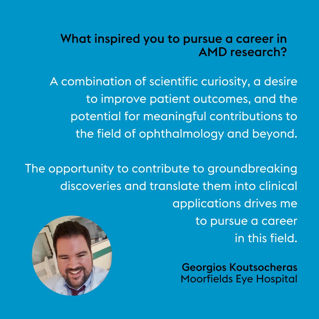 @Moorfields Eye Hospital researcher Georgios is taking the stage later on today to talk about AMD! 10.45am (pacific time) in Yakima 1 of the Arch Building! #ARVO2024